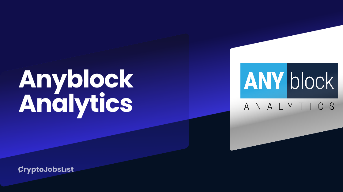 Anyblock Analytics Jobs, Company Profile & Reviews (Jul 2026)
