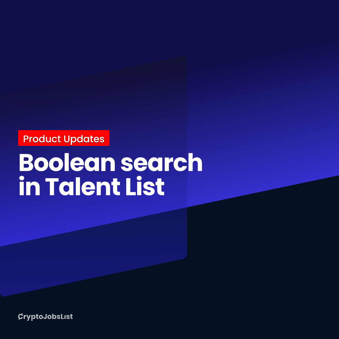 Boolean search in Talent List