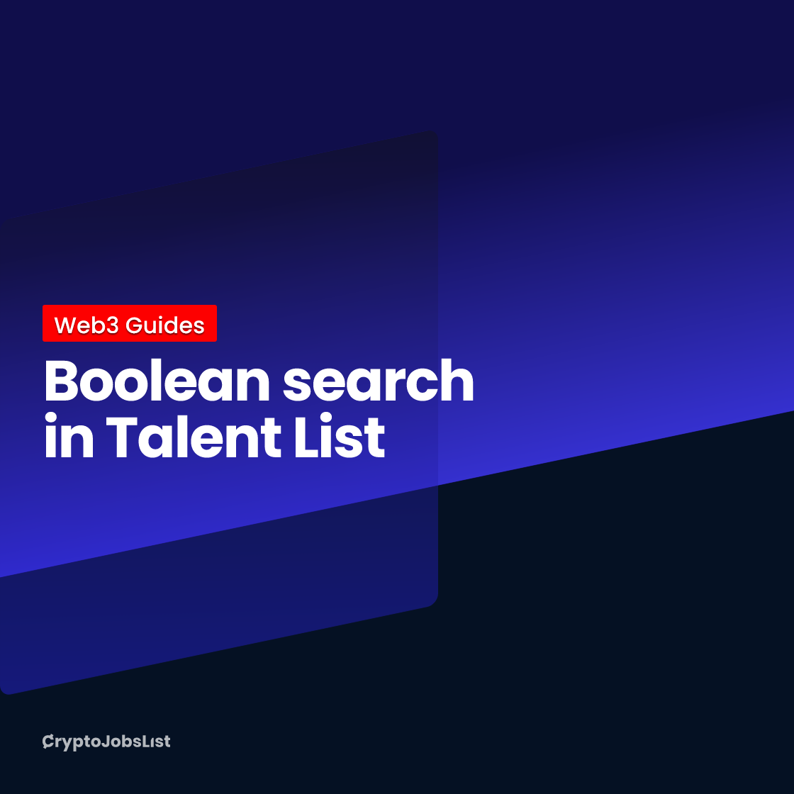 Boolean search in Talent List