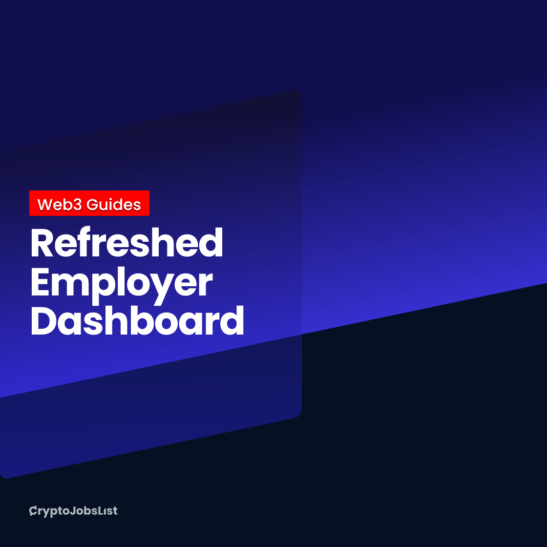 Refreshed Employer Dashboard
