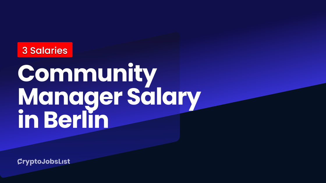 Community Manager Salary in Berlin in 2024 (Updated Daily) Crypto