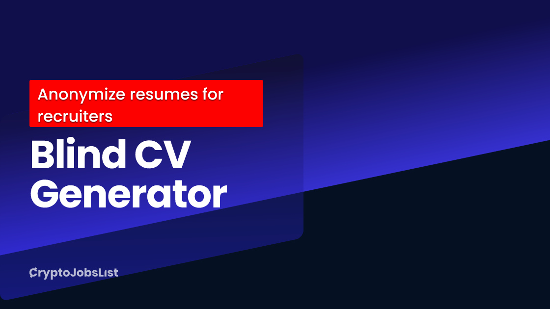 Free Blind CV Generator — Anonymize & Redact Resumes for Recruiters ...