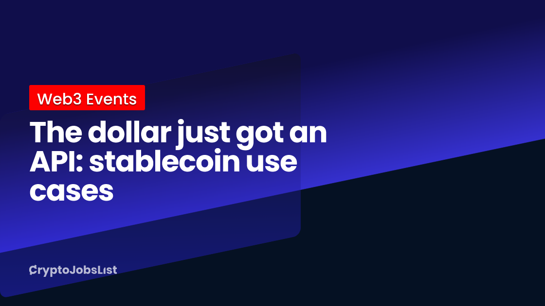 The dollar just got an API: stablecoin use cases