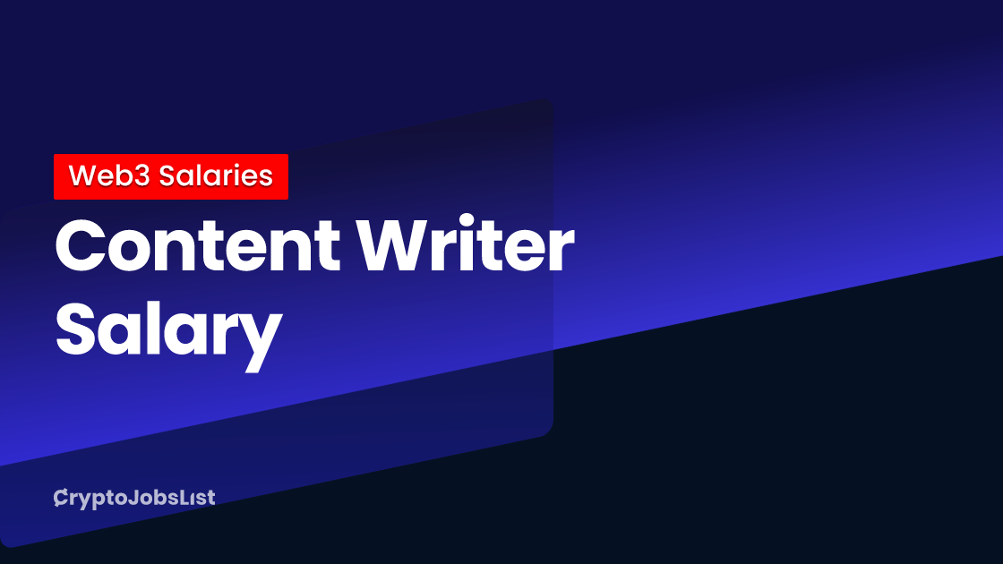 crypto content writer salary