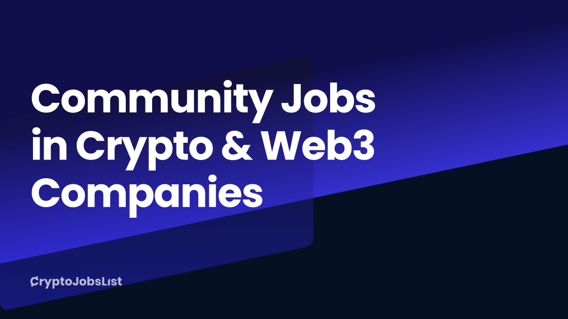 crypto community manager job