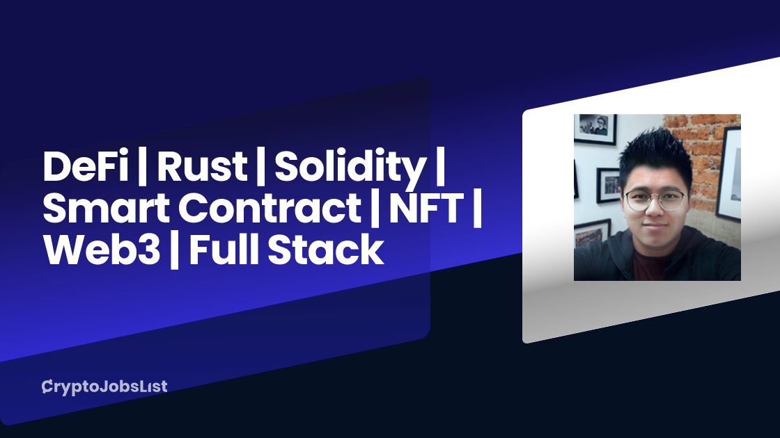 @james1992 - DeFi | Rust | Solidity | Smart Contract | NFT | Web3 ...
