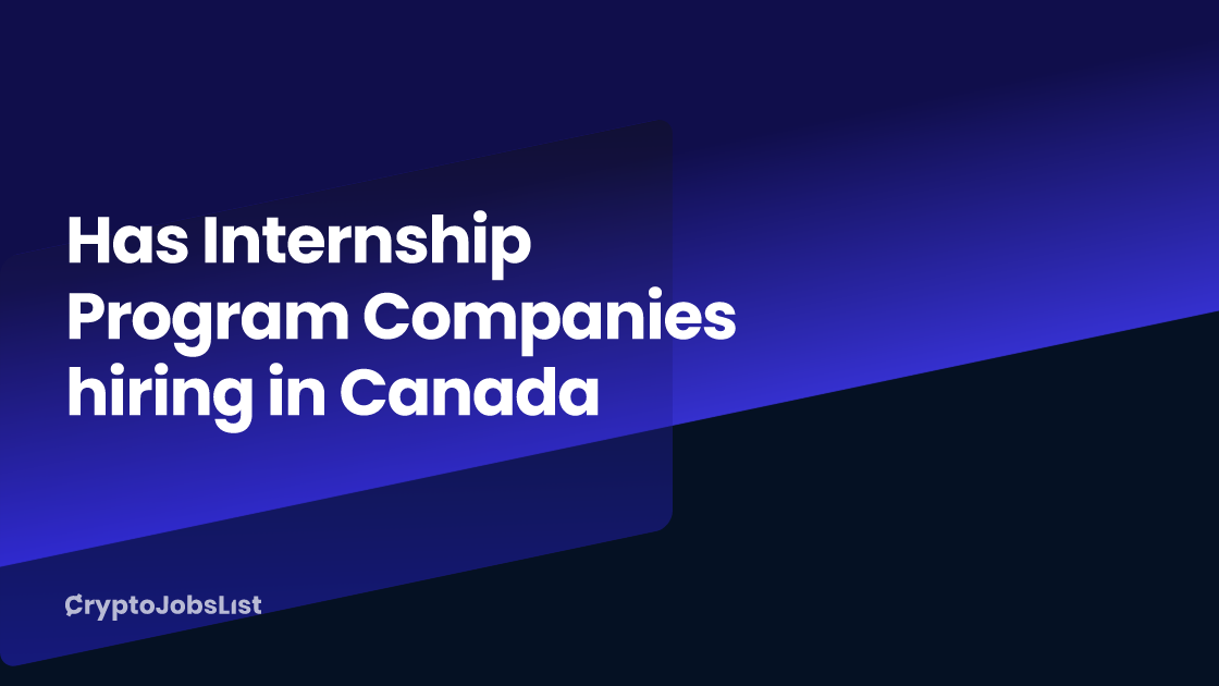 Has Internship Program Companies hiring in Canada