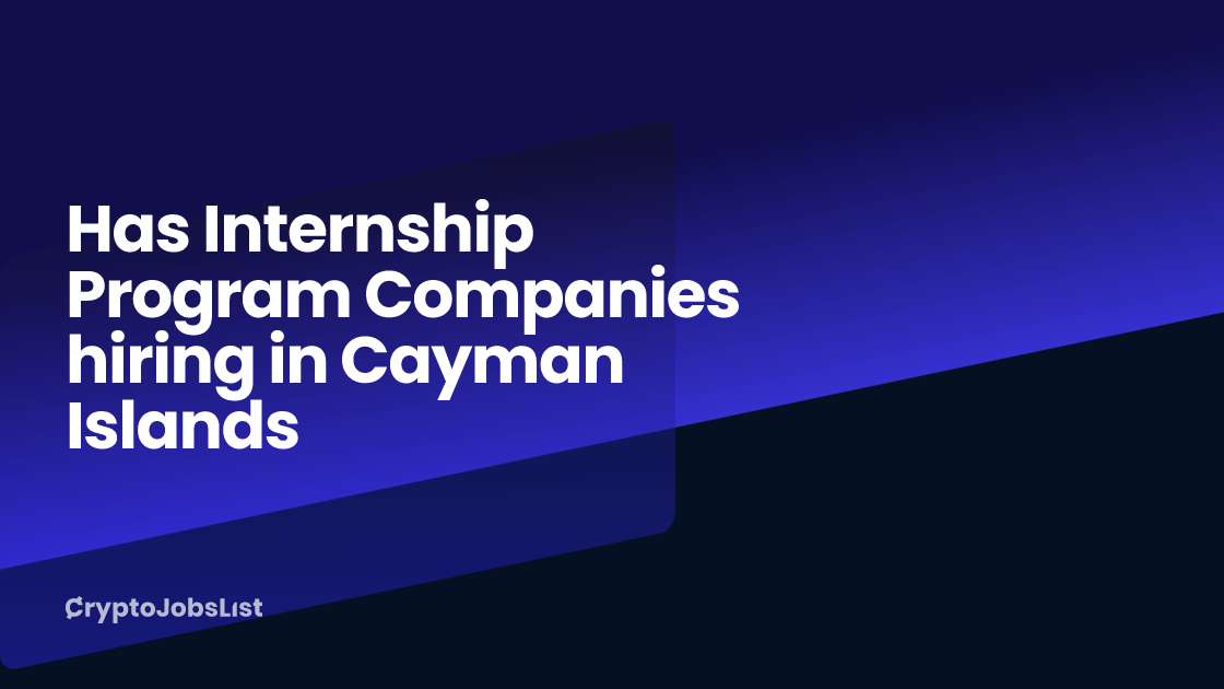 Has Internship Program Companies hiring in Cayman Islands