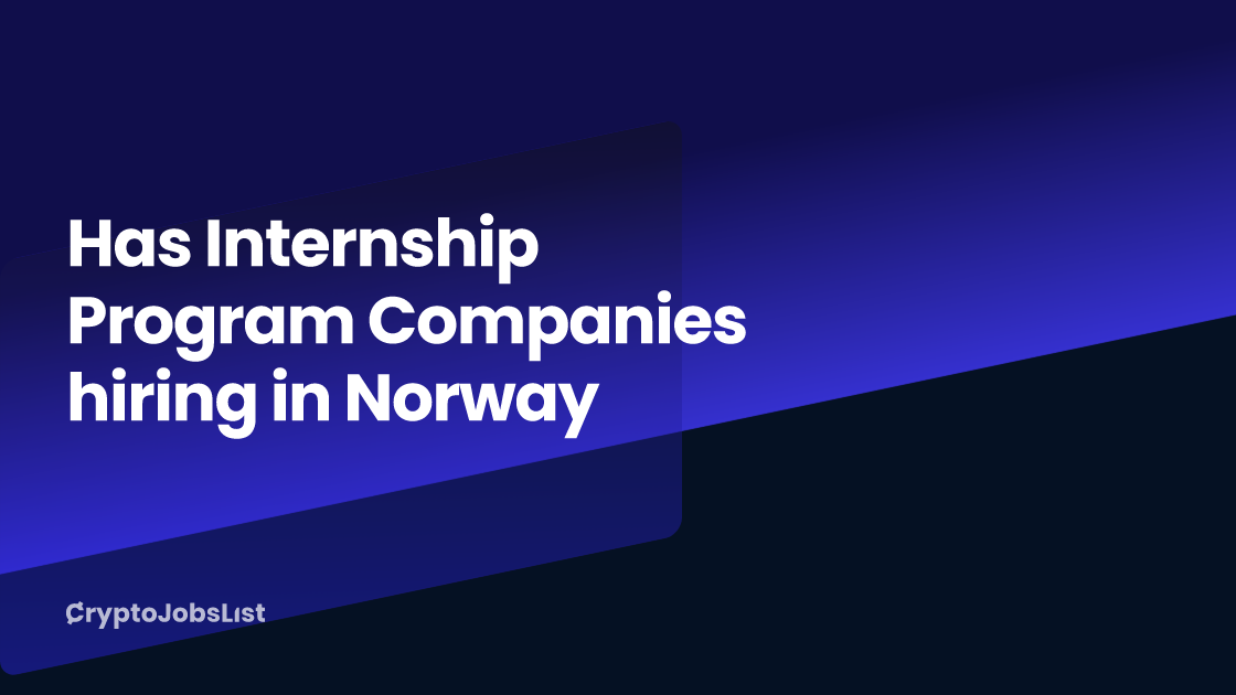 Has Internship Program Companies hiring in Norway