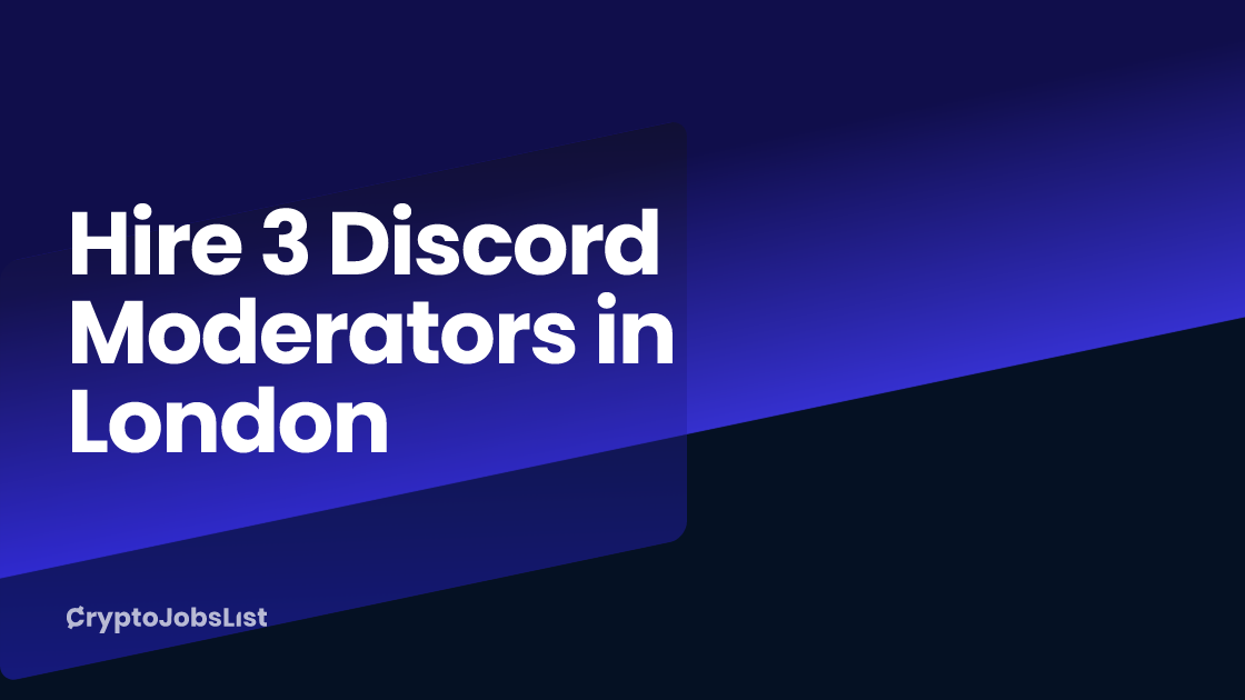 Hire 3 Discord Moderators in London. 50 profiles July 2024