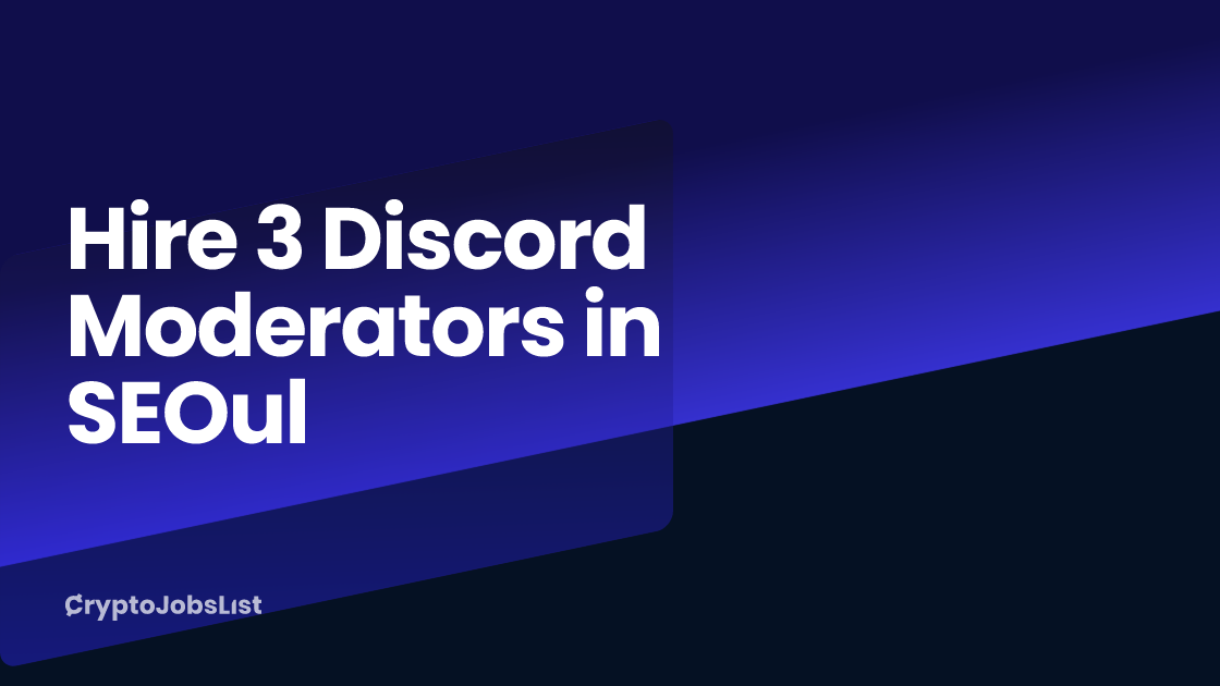 Hire 3 Discord Moderators in SEOul. 6 profiles June 2024