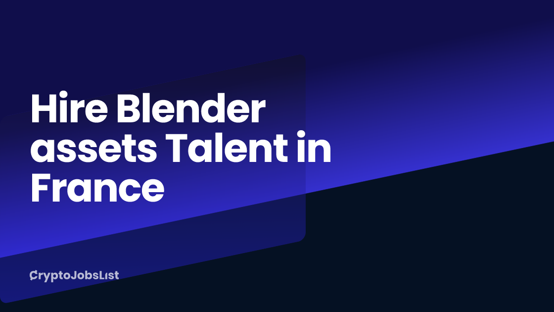 Blender assets Talent For Hire in France. Find and hire Top