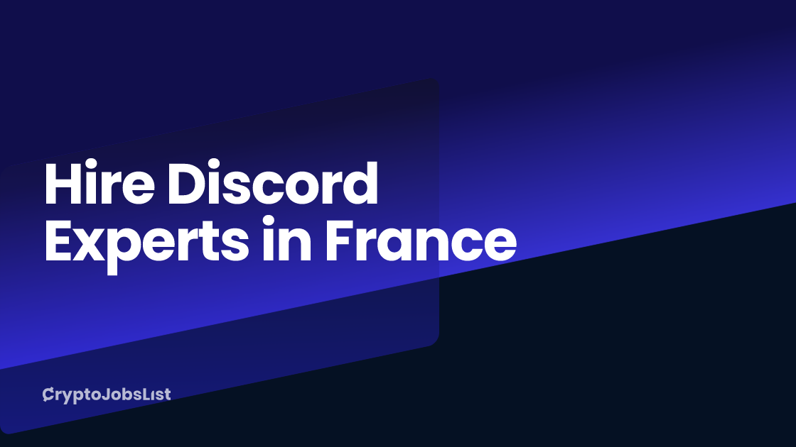Hire Discord Experts in France. 22 professionals found Crypto Jobs List