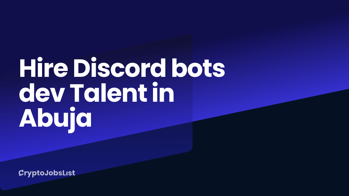 Discord bots dev Talent For Hire in Abuja. Find and hire Top