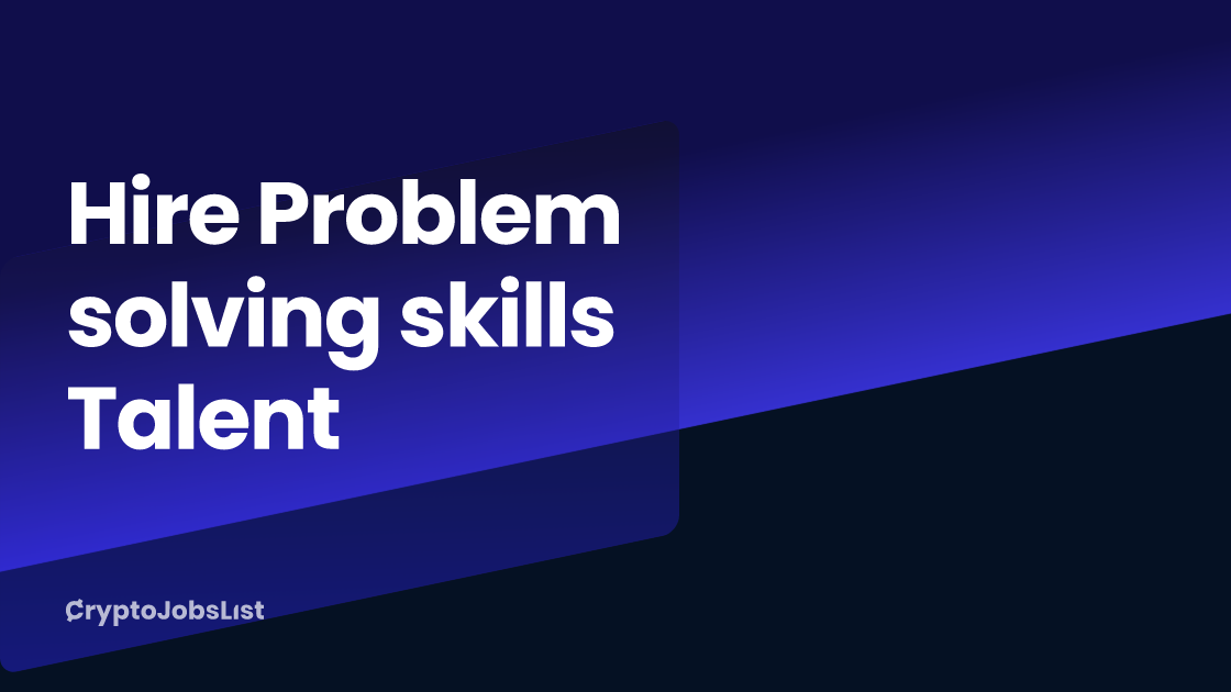 is problem solving a talent