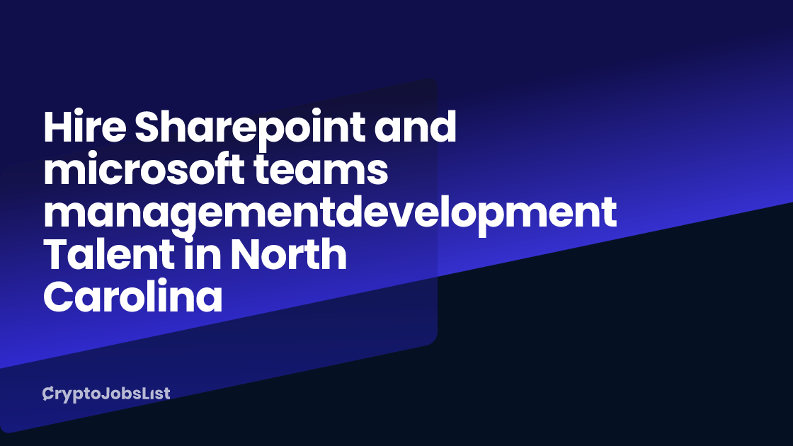 Sharepoint and microsoft teams managementdevelopment Talent For Hire in