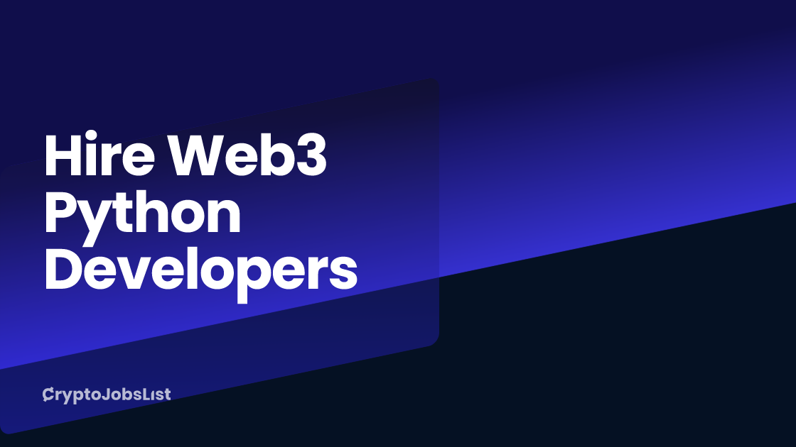 Hire Web3 Python Developers (3,846 profiles) - March 2025