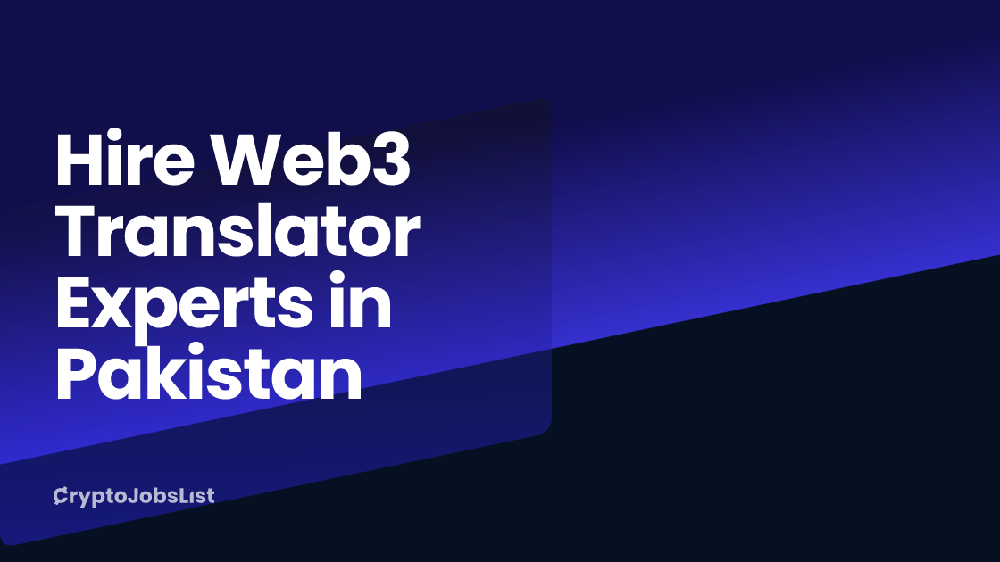 Hire Web3 Translator Experts in Pakistan. 7 profiles - August 2024