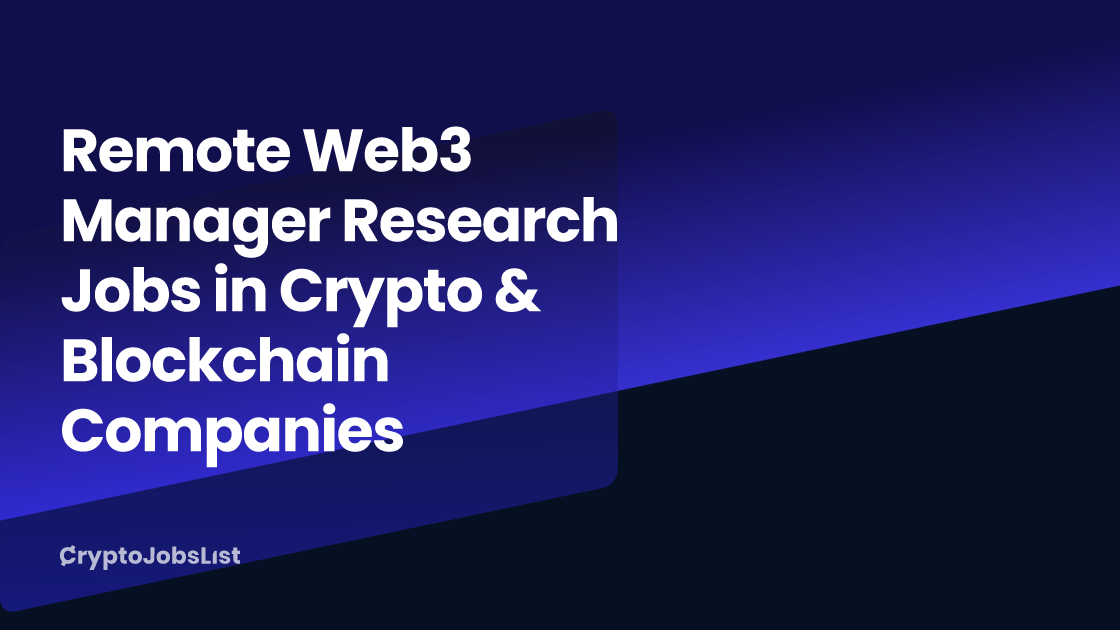 blockchain research jobs remote