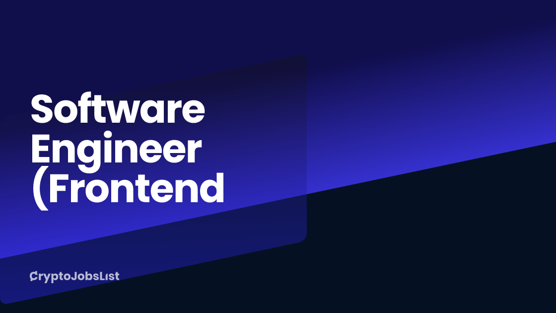 @40818419 - Software Engineer (Frontend) in Berlin. Remote, Part-time ...