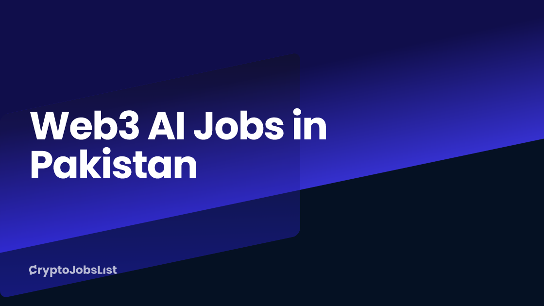 Web3 AI Jobs in Pakistan