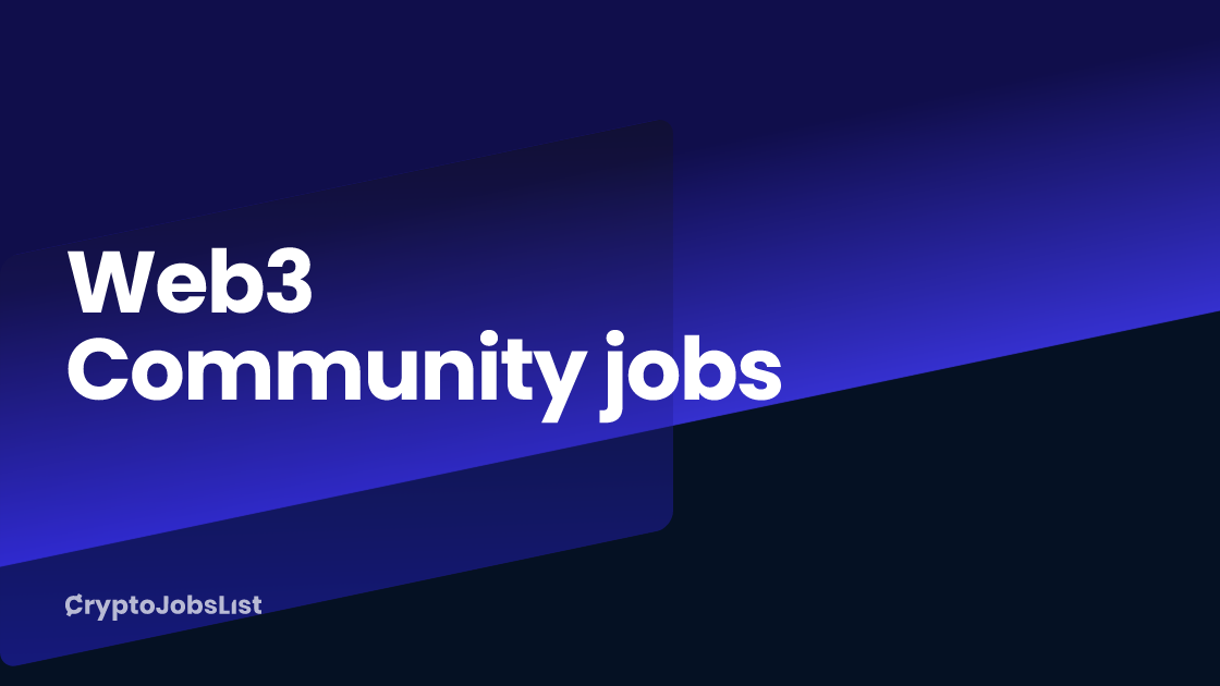 Web3 Community Jobs - $75k-$200k/year
