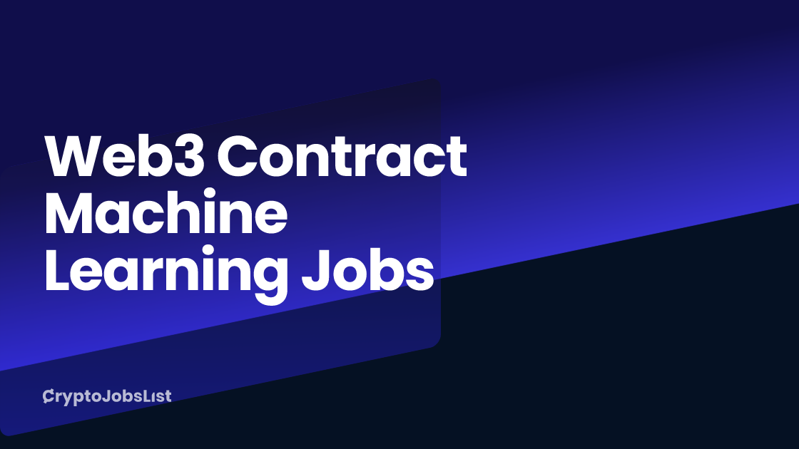 Web3 Contract Machine Learning Jobs