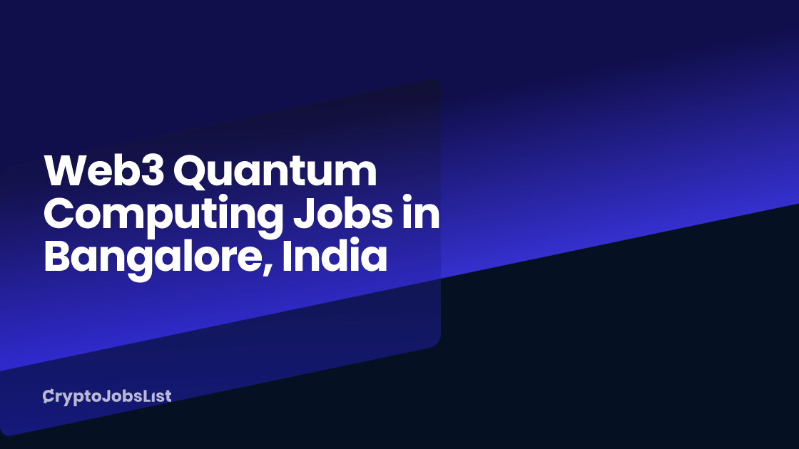 QUANTUM COMPUTING JOBS IN BANGALORE visual data 2