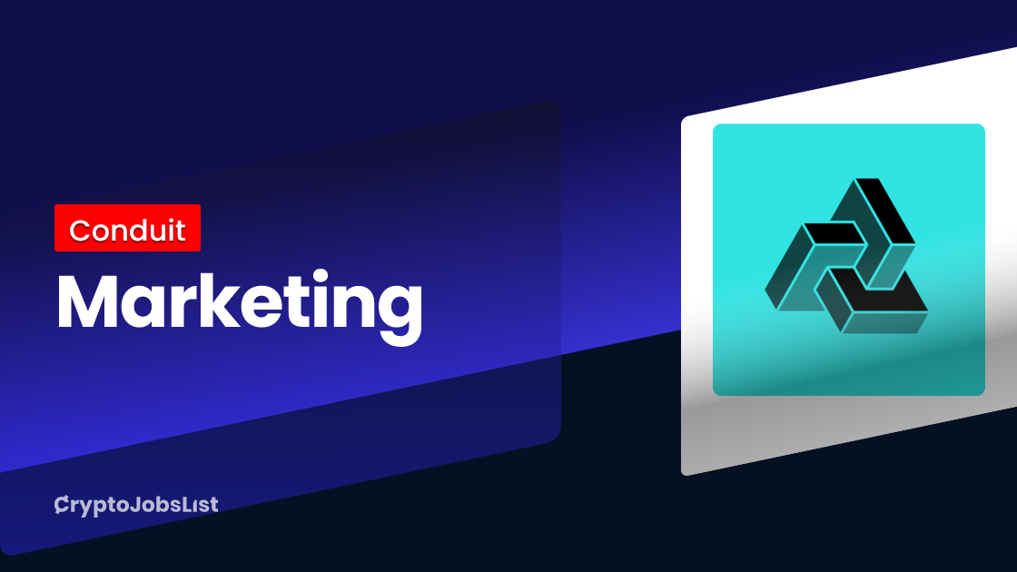 Conduit is hiring Marketing. Remote