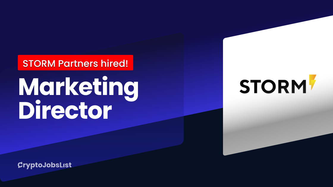 Marketing Director at STORM Partners Geneva, Switzerland, or London